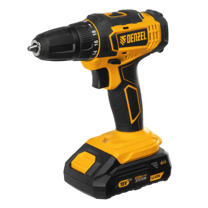 Аккумуляторная дрель-шуруповерт DENZEL CDL-18-02BM 10533908 Аккумуляторная дрель-шуруповерт DENZEL CDL-18-02BM 10533908