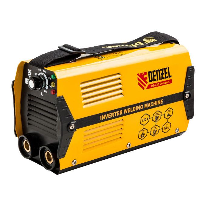 Аппарат инверторный дуговой сварки DENZEL DS-230 Compact, 230 А, ПВ 70%, 1.6-5 мм 9809464 Аппарат инверторный дуговой сварки DENZEL DS-230 Compact, 230 А, ПВ 70%, 1.6-5 мм 9809464